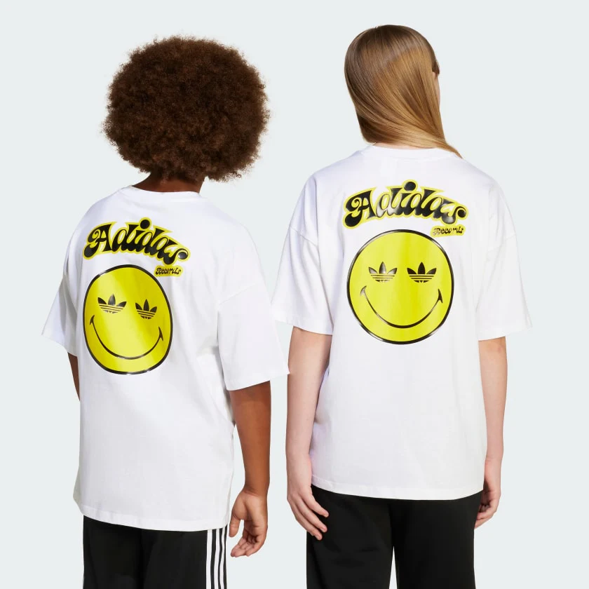 Adidas Originals x SmileyWorld T-Shirt Kids | White | Youth 8-16 Years Originals - Image 3