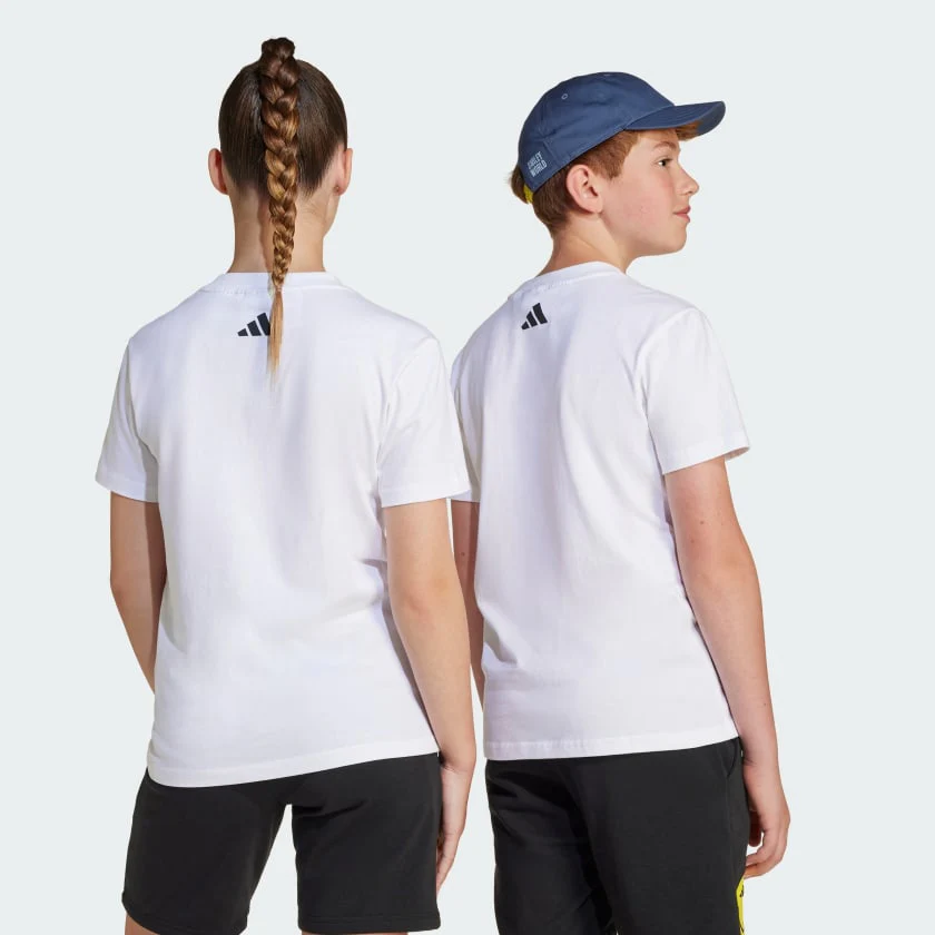 Adidas x SmileyWorld Graphics White Tee Kids | Youth 8-16 Years Sportswear - Image 3