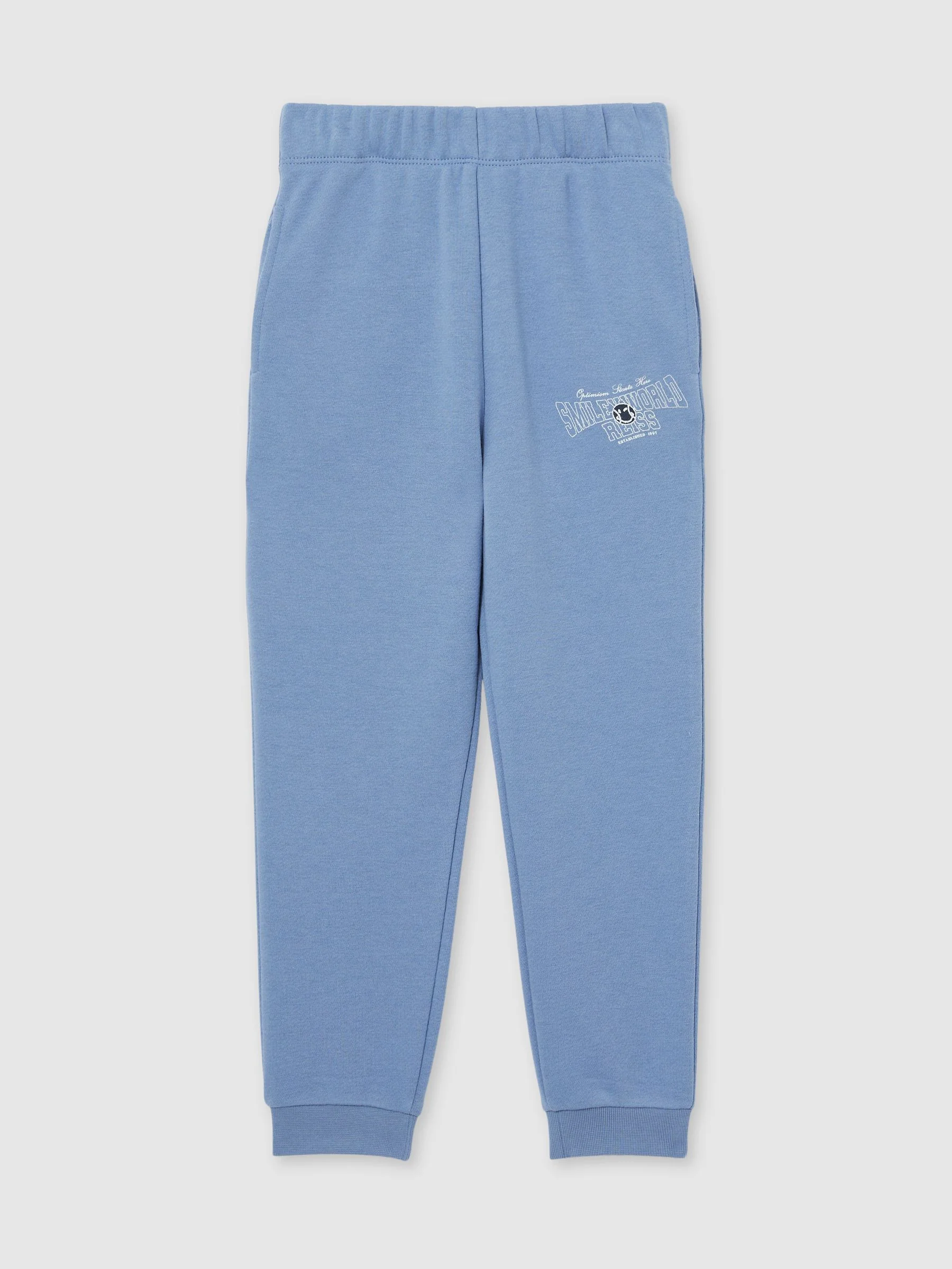SmileyWorld | Reiss Cuffed Joggers Unisex Fit in Blue - Image 6
