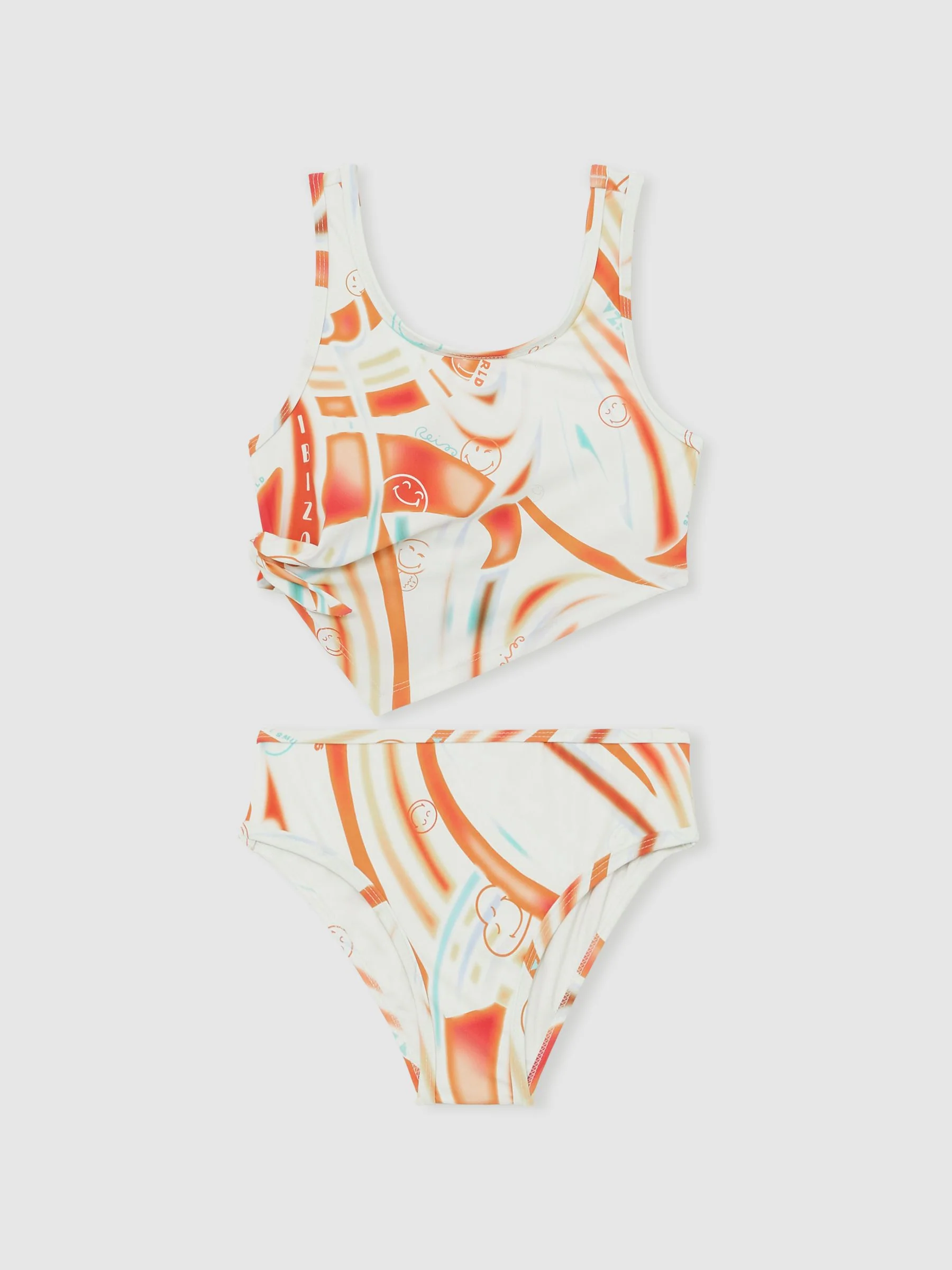 SmileyWorld | Reiss Printed Bikini Set in Multi - Image 4