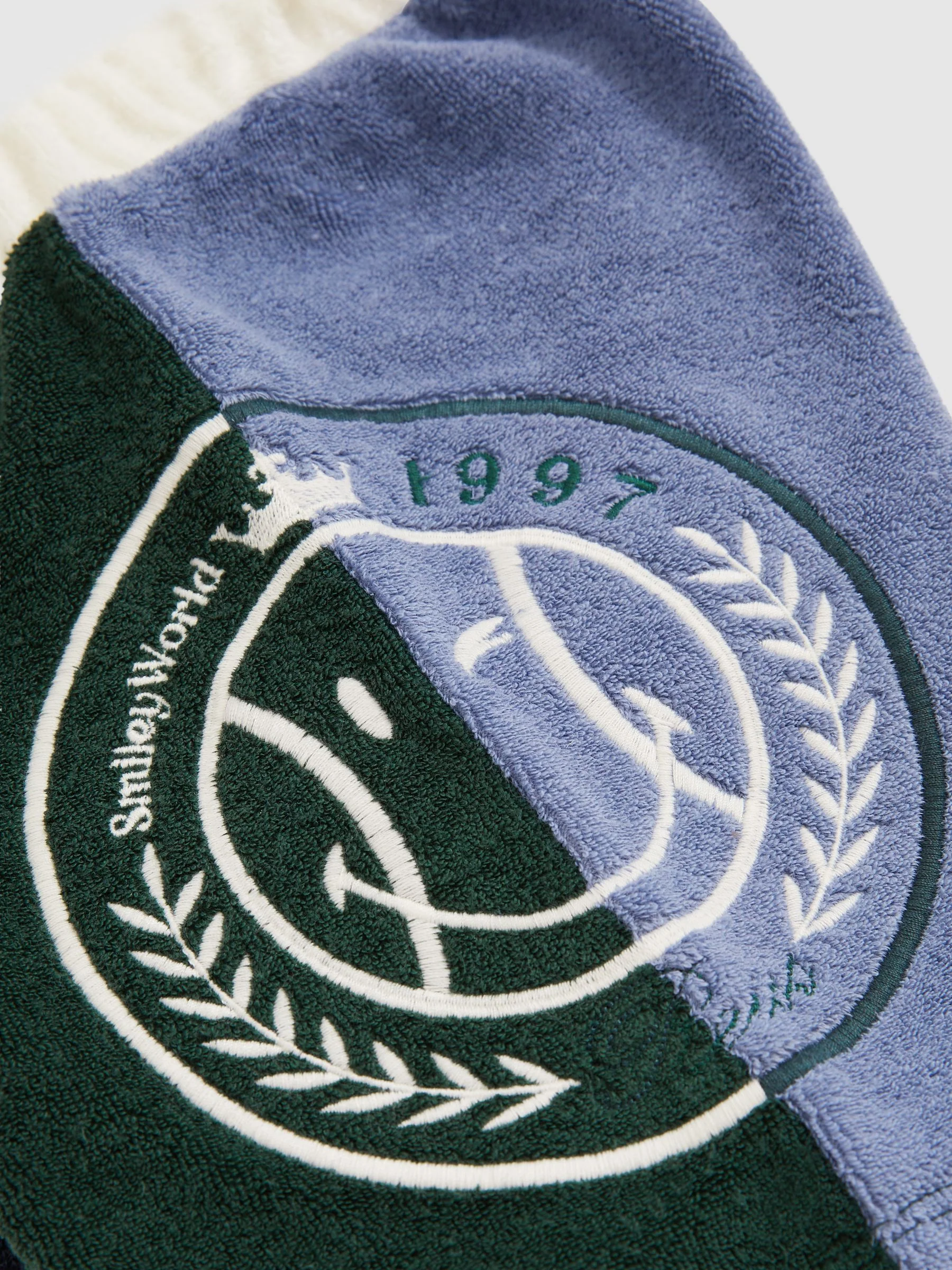 SmileyWorld | Reiss Towelling Shorts in Blue - Image 6