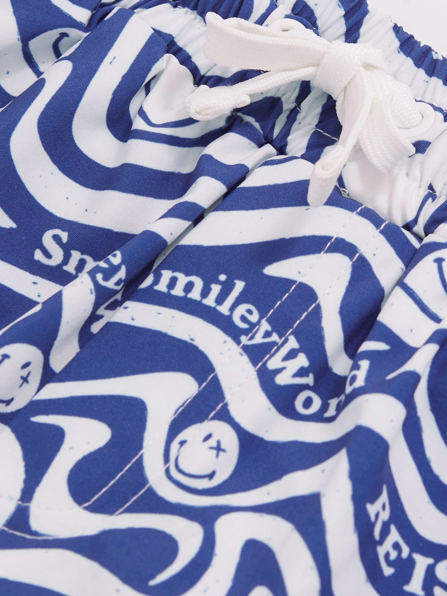 SmileyWorld | Reiss Wave Swim Shorts in Bright Blue - Image 4