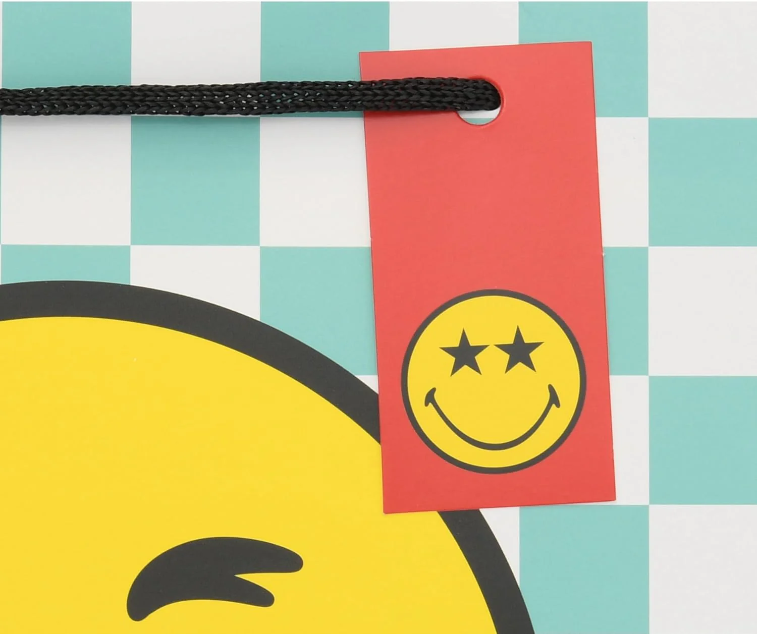 UK Greetings | Large Landscape Gift Bag for Her/Friend | Party Bags for Presents | Birthdays, Thank You & Other Events | Smiley Design | 33 x 26.7 x 13.7 cm - Image 4