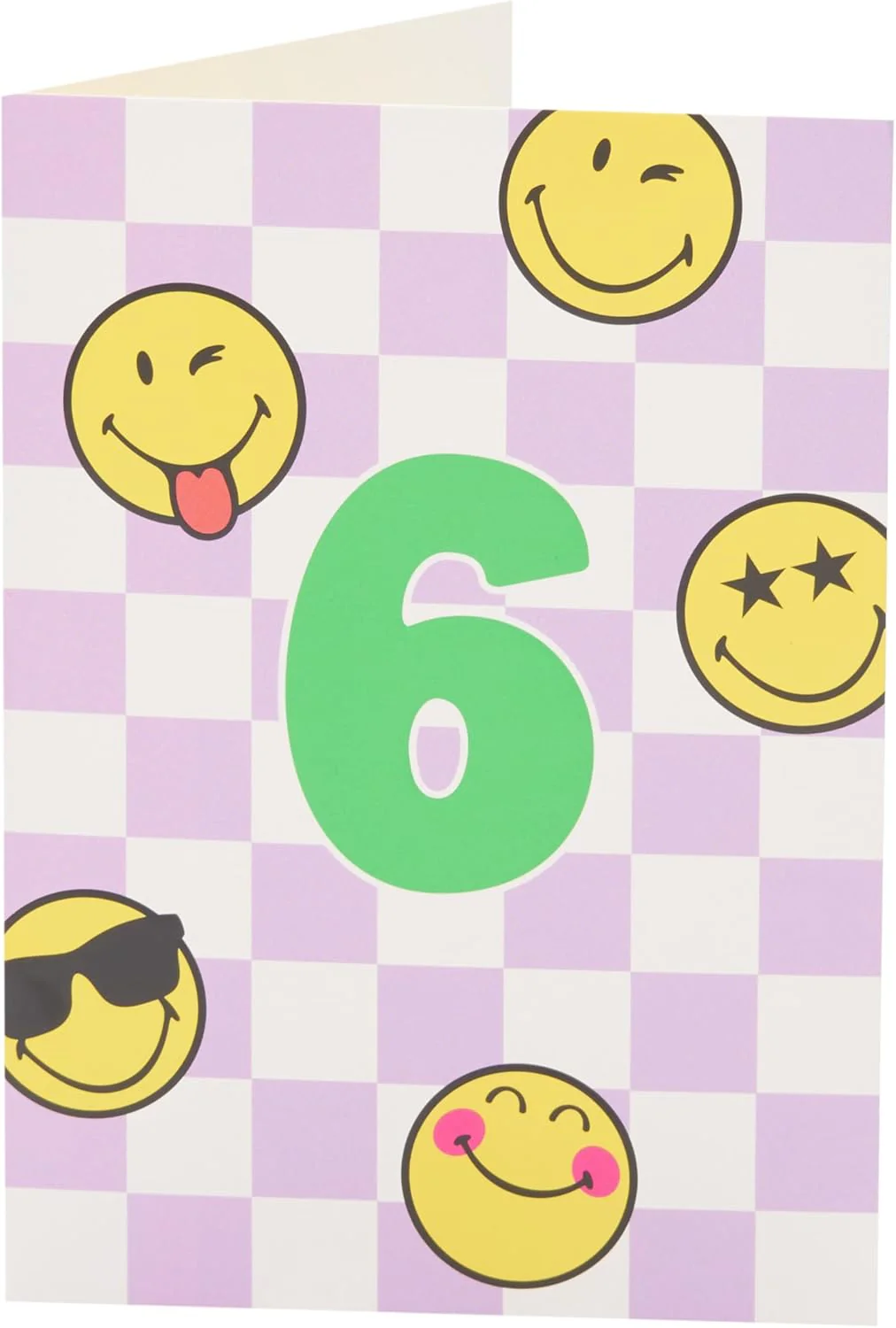 UK Greetings | Smiley World 6th Birthday Card | Happy Birthday Gifts | Him, Boys, Men | Silver Foil Design | With Envelope | 13.3x18.4cm - Image 5