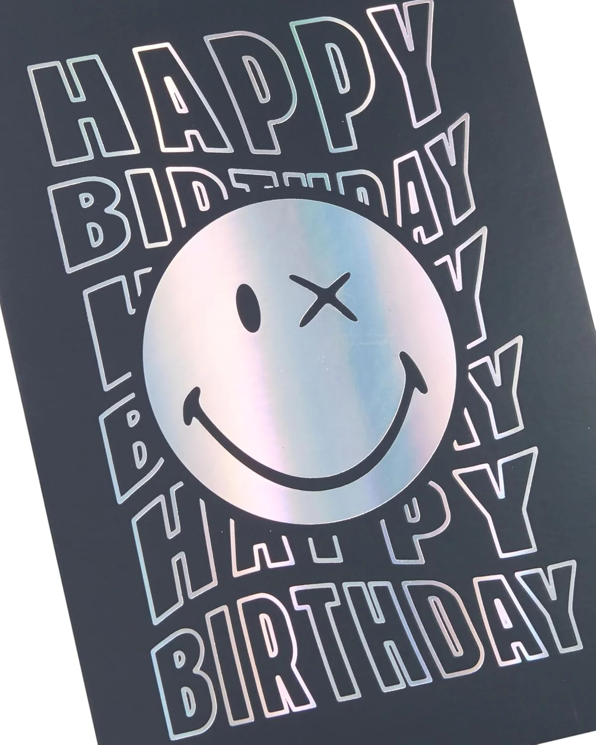 UK Greetings | Smiley World Birthday Card for Him/Boy | Happy Birthday Gifts | Him, Boys, Men | Silver Foil Design | With Envelope | 133 x 184 mm - Image 4