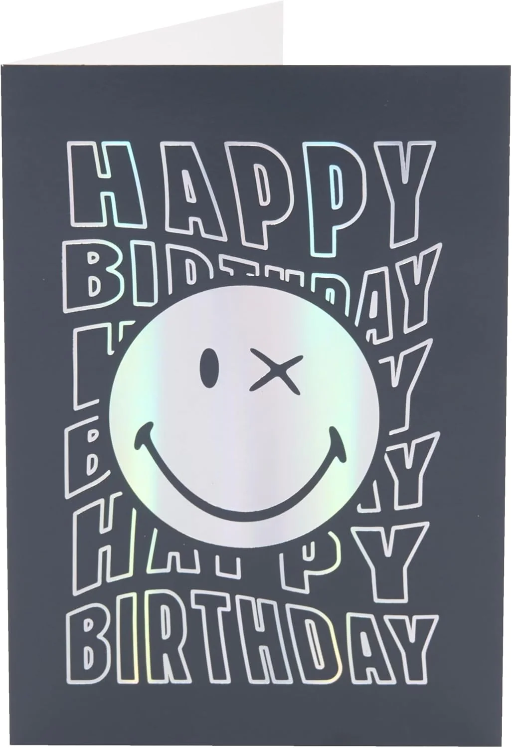 UK Greetings | Smiley World Birthday Card for Him/Boy | Happy Birthday Gifts | Him, Boys, Men | Silver Foil Design | With Envelope | 133 x 184 mm - Image 5